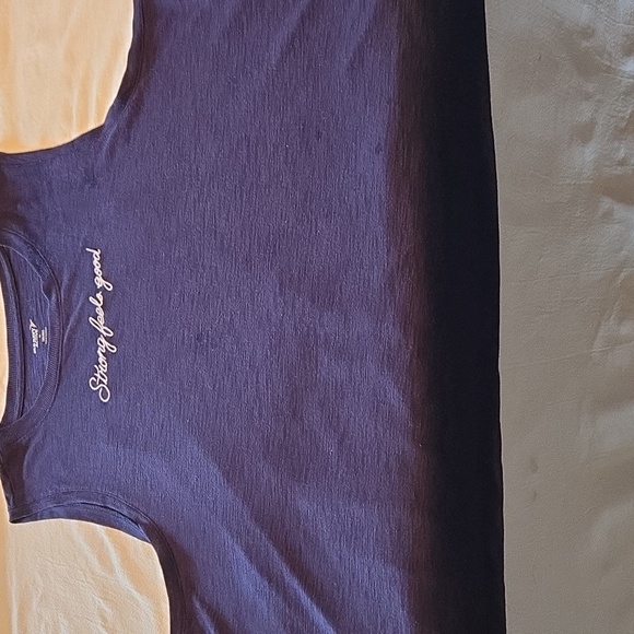 Old Navy Active "Strong Feels Good" Navy Blue Sleeveless Sz. XL Top - Picture 5 of 8